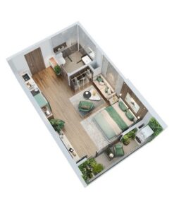 Mẫu căn Studio - Ảnh 11